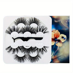 25mm Lengthening Faux Mink False Eyelashes Set - Style 5 Pair