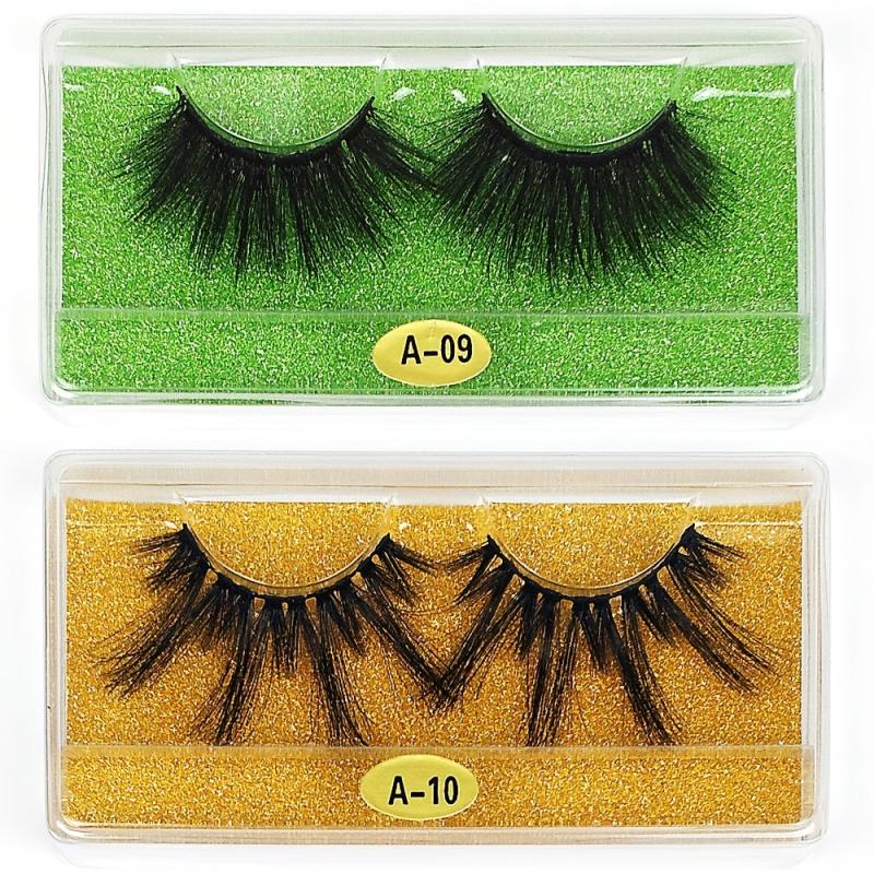20 Pairs 3D Mink Lashes In Bulk Natural Long Dramatic Makeup Lashes
