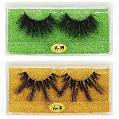 20 Pairs 3D Mink Lashes In Bulk Natural Long Dramatic Makeup Lashes