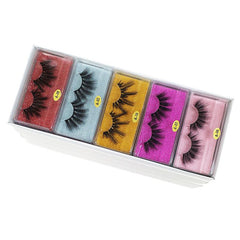 20 Pairs 3D Mink Lashes In Bulk Natural Long Dramatic Makeup Lashes