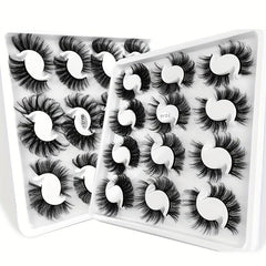 12 Pairs 6D Thick Faux Mink Hair Curling Eyelashes