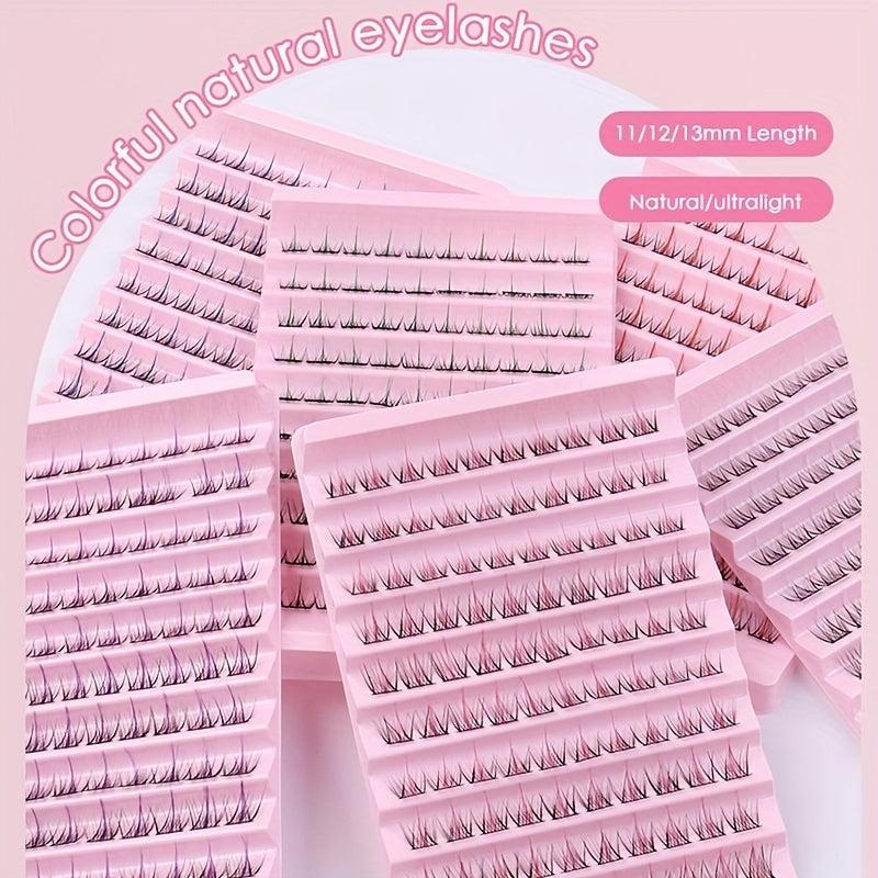 11 12 13mm Cluster Lashes Mixed DIY Segmented Lashes Extension Individual Lashes