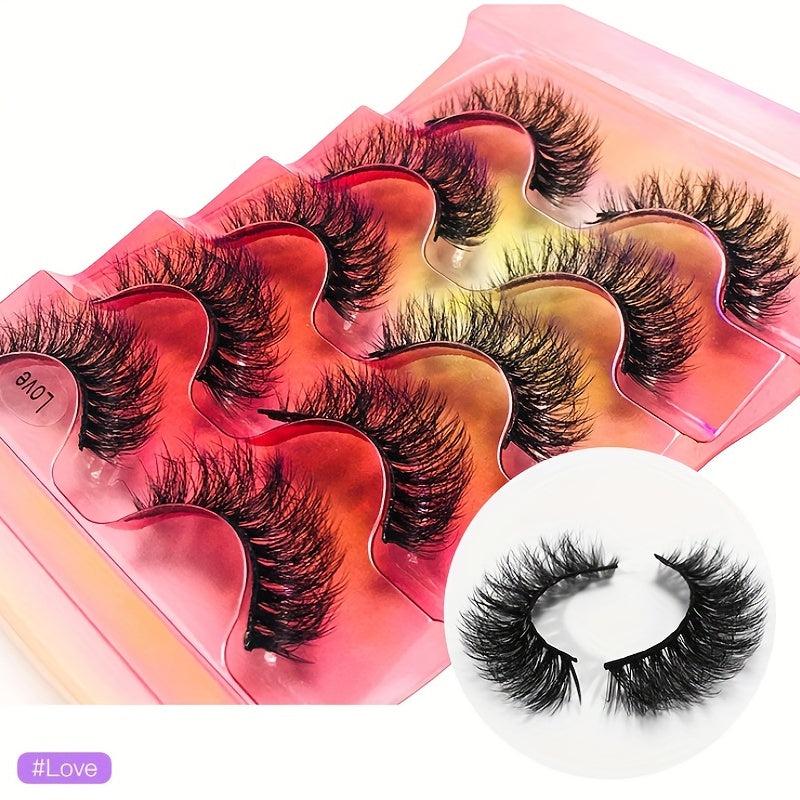 8D Layer Thick Cross Faux Mink Hair Eyelashes