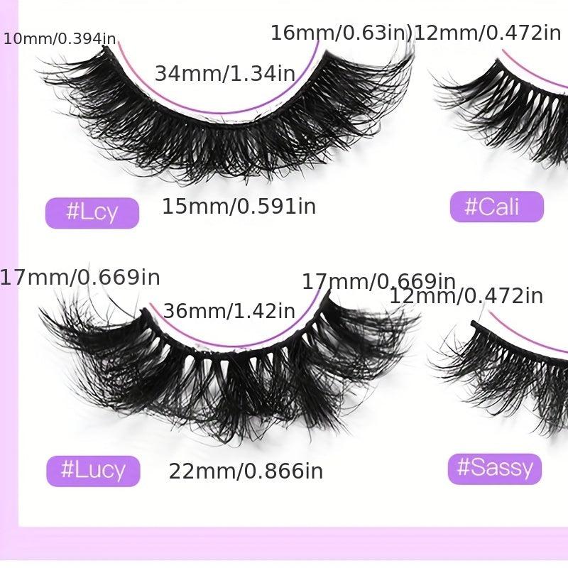 8D Layer Thick Cross Faux Mink Hair Eyelashes