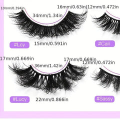 8D Layer Thick Cross Faux Mink Hair Eyelashes