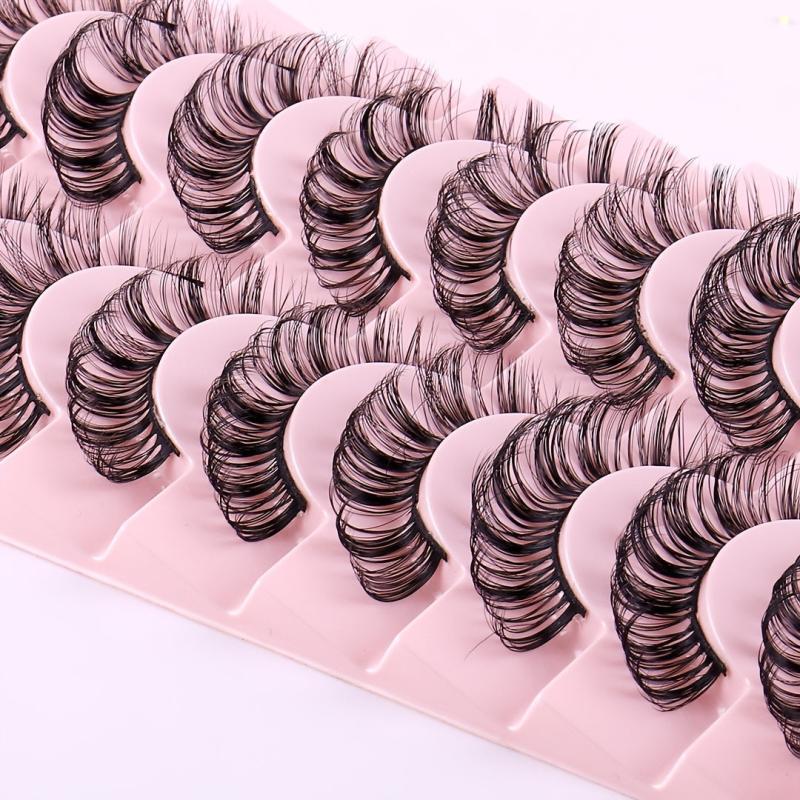 10 Pairs Natural Look False Eyelashes