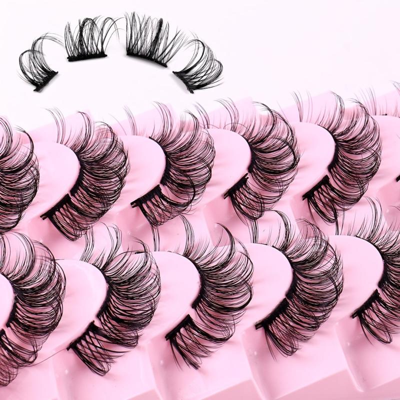10 Pairs Natural Look False Eyelashes