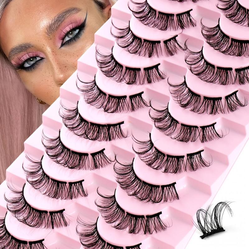10 Pairs Natural Look False Eyelashes