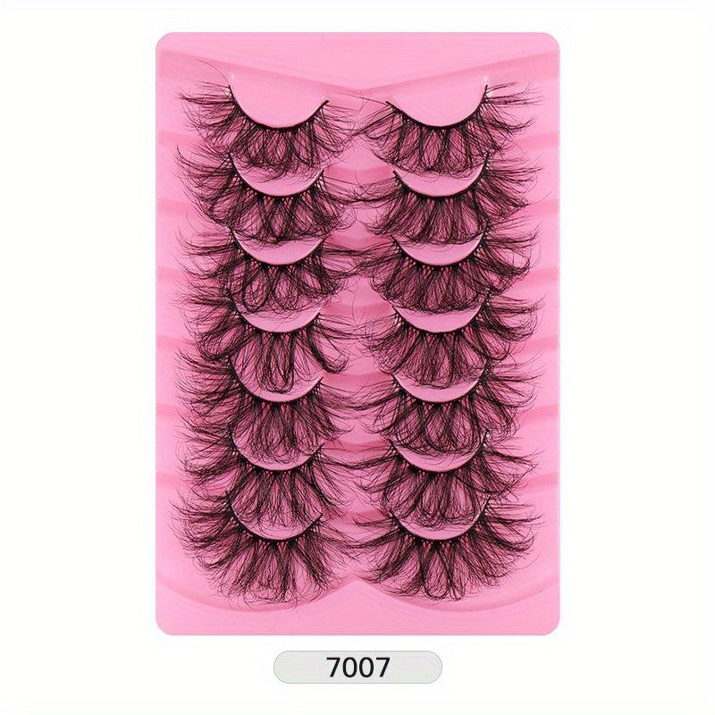 High Faux Mink False Eyelashes Thick Curly Fluffy Style Grafting Eyelashes