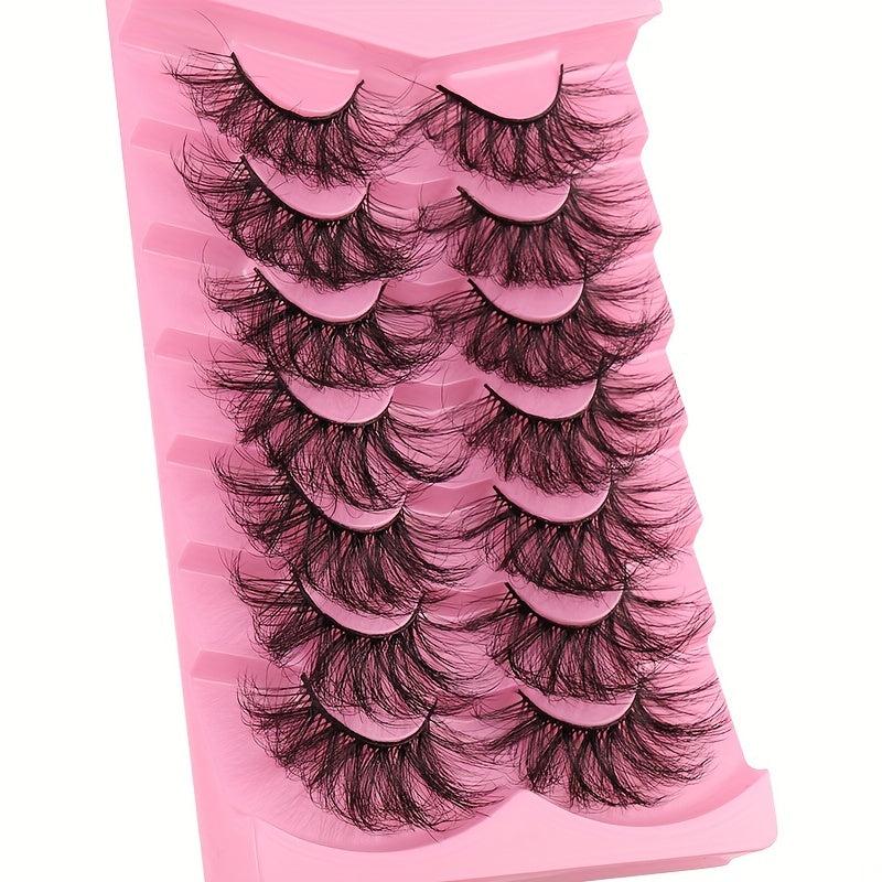 High Faux Mink False Eyelashes Thick Curly Fluffy Style Grafting Eyelashes
