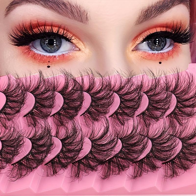 High Faux Mink False Eyelashes Thick Curly Fluffy Style Grafting Eyelashes