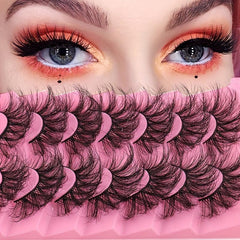 High Faux Mink False Eyelashes Thick Curly Fluffy Style Grafting Eyelashes