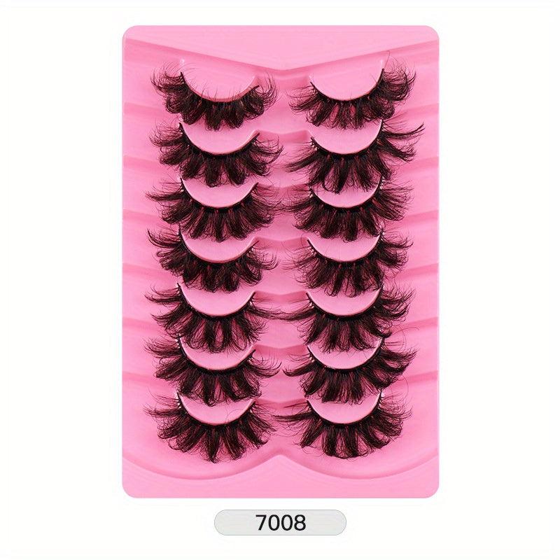 High Faux Mink False Eyelashes Thick Curly Fluffy Style Grafting Eyelashes