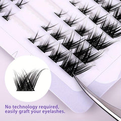 10 Rows Mini Clusters Individual Lashes Natural Look Lash False Eyelashes