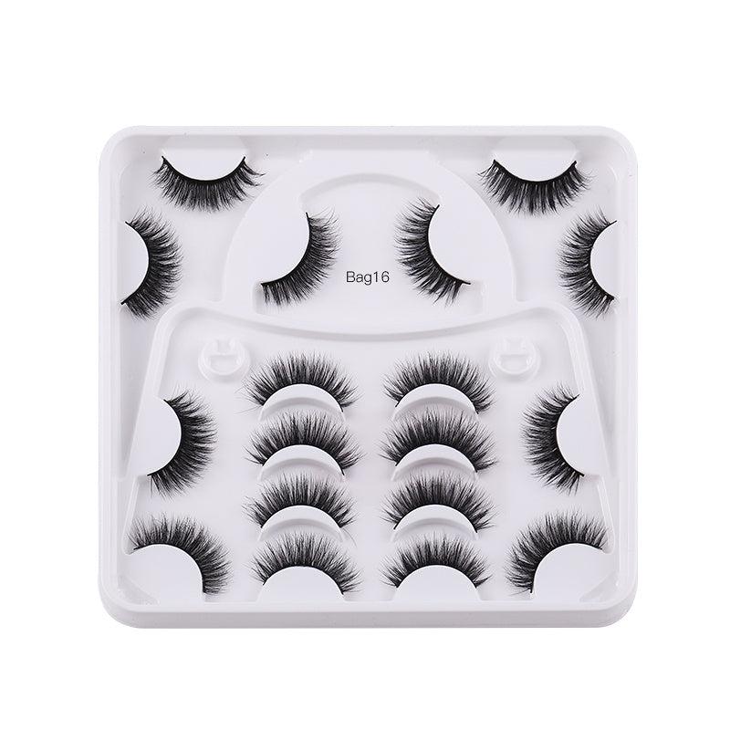 9 Pairs Fluffy False Eyelashes Thick Curling Eyelashes