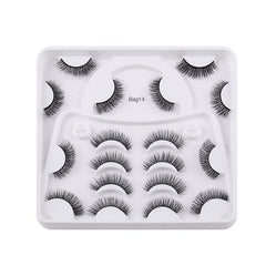 9 Pairs Fluffy False Eyelashes Thick Curling Eyelashes