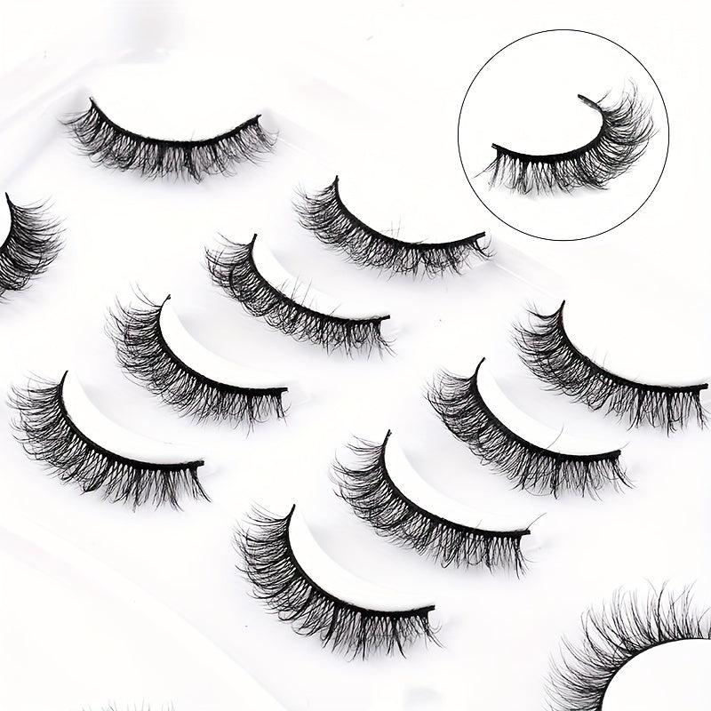 9 Pairs Fluffy False Eyelashes Thick Curling Eyelashes