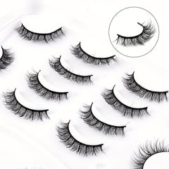 9 Pairs Fluffy False Eyelashes Thick Curling Eyelashes