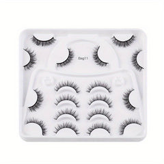 9 Pairs Fluffy False Eyelashes Thick Curling Eyelashes