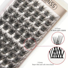 Premade Cluster Lashes Thick Volume Individual Lashes Extension