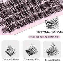 DIY Grafting Lashes Single Cluster False Eyelashes - Natural Segment