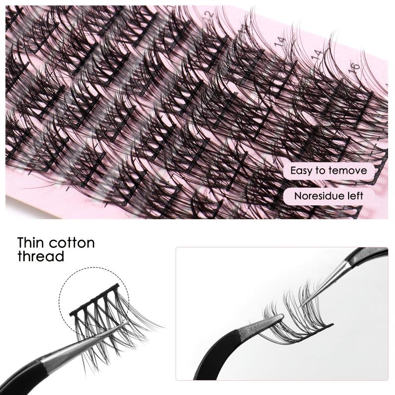 DIY Grafting Lashes Single Cluster False Eyelashes - Natural Segment