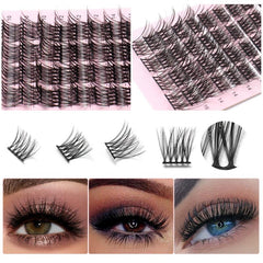 DIY Grafting Lashes Single Cluster False Eyelashes - Natural Segment