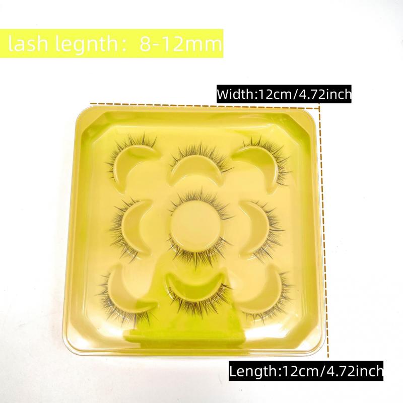 Natural Style False Eyelashes Cartoon Manga Eyelashes Mink Fiber Fluffy Lashes