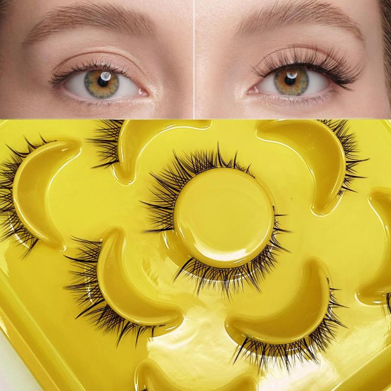 Natural Style False Eyelashes Cartoon Manga Eyelashes Mink Fiber Fluffy Lashes