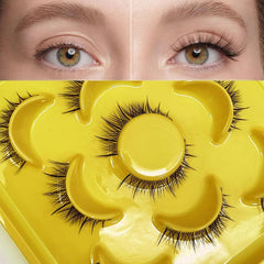 Natural Style False Eyelashes Cartoon Manga Eyelashes Mink Fiber Fluffy Lashes