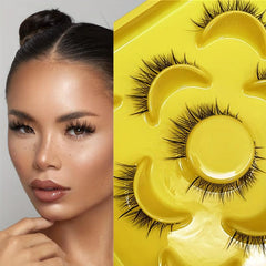 Natural Style False Eyelashes Cartoon Manga Eyelashes Mink Fiber Fluffy Lashes