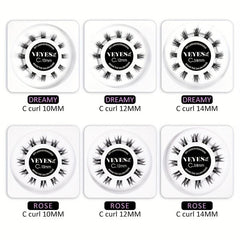 24pcs DIY Lash Extensions Cluster Lashes With Lash Glue Set Wispy Self Grafted