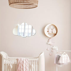 Acrylic Cloud Mirror Stickers for Kids and Girls