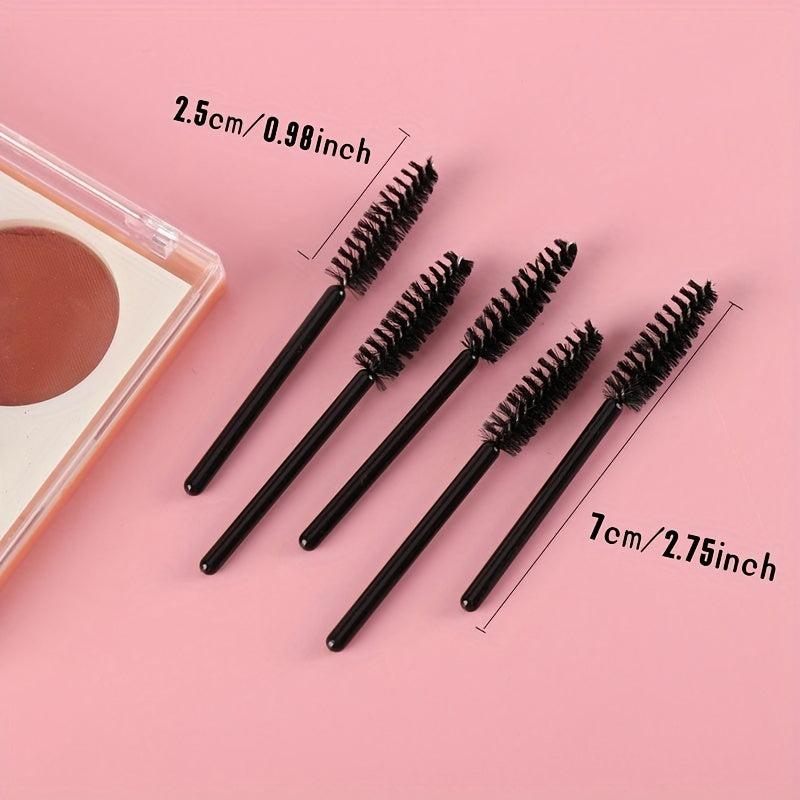100pcs Short Handle Mascara Brushes Wands for Eyelash Extensions and Mascara Use