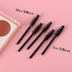 100pcs Short Handle Mascara Brushes Wands for Eyelash Extensions and Mascara Use