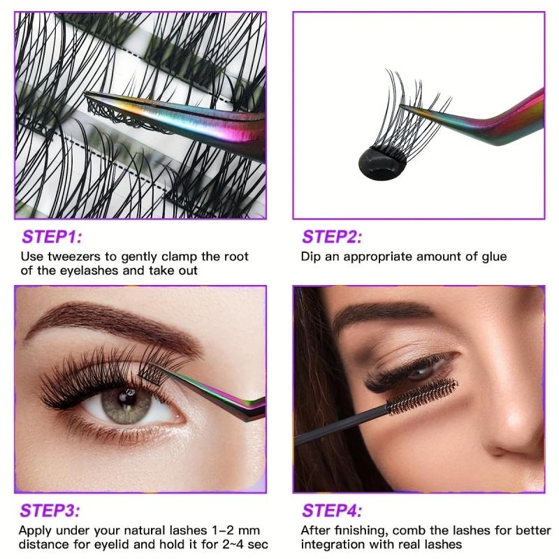Halloween Style C Curling Lashes DIY Self Grafting Eyelashes 9 16mm Mixed Length