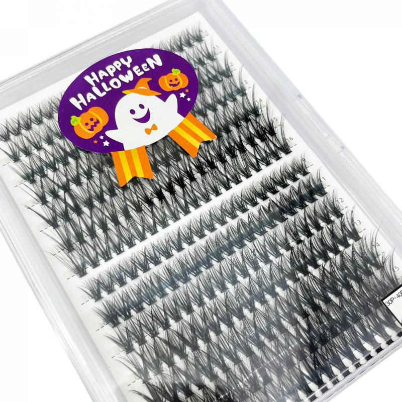 Halloween Style C Curling Lashes DIY Self Grafting Eyelashes 9 16mm Mixed Length