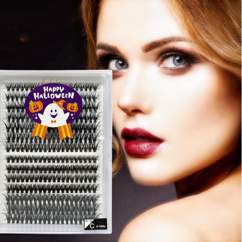 Halloween Style C Curling Lashes DIY Self Grafting Eyelashes 9 16mm Mixed Length