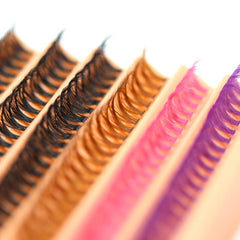 Colorful D Curling False Eyelashes Mixed Style Natural Look Lashes