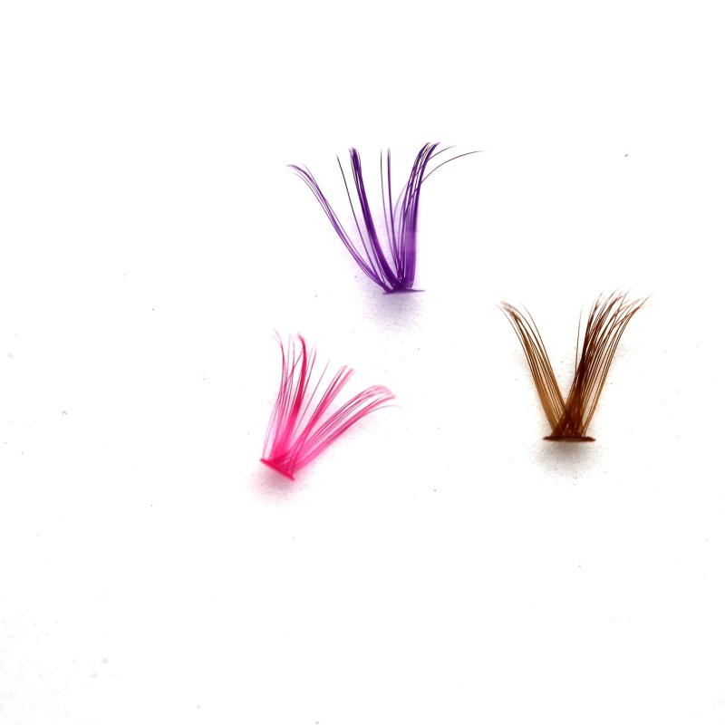 Colorful D Curling False Eyelashes Mixed Style Natural Look Lashes