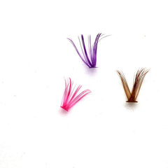 Colorful D Curling False Eyelashes Mixed Style Natural Look Lashes