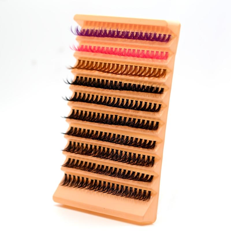 Colorful D Curling False Eyelashes Mixed Style Natural Look Lashes