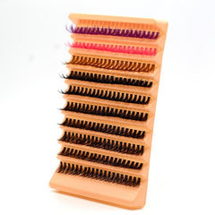 Colorful D Curling False Eyelashes Mixed Style Natural Look Lashes