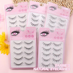 Natural False Eyelashes Ultra Slender Stems Thick Eyelashes