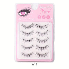 Natural False Eyelashes Ultra Slender Stems Thick Eyelashes