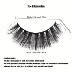 6D False Eyelashes Layers Long Thick Volume Wispy Fluffy Lashes 25mm