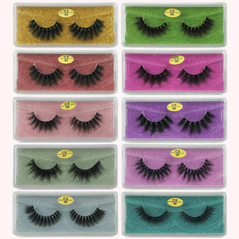 20 Pairs Natural 3D Mink False Eyelashes Long Lasting Look