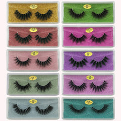 20 Pairs Natural 3D Mink False Eyelashes Long Lasting Look