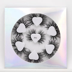 7 Pairs 10mm Long Thick Curling False Eyelashes Faux Mink Lashes