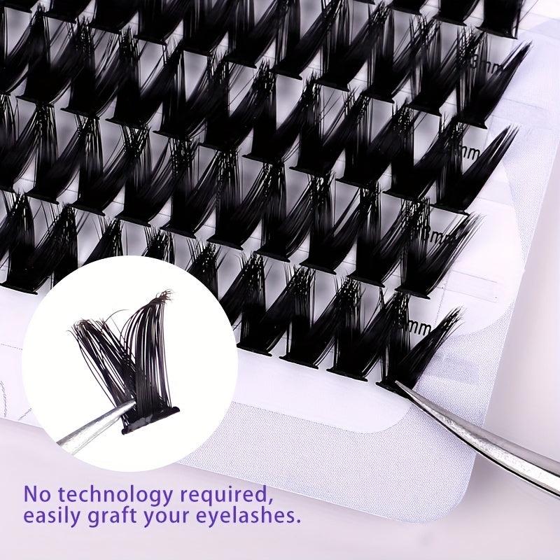 10 Rows Individual Cluster Lashes Large Capacity Eyelashes